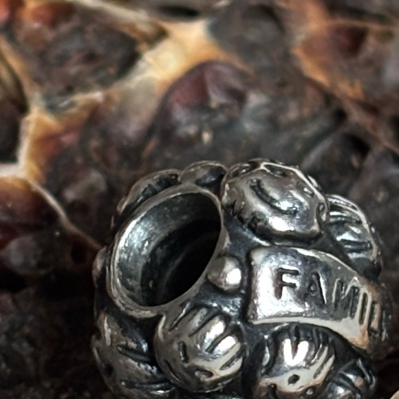 PANDORA Love & Family Charm Authentic Sterling Silver Smiling Faces Engraved - Picture 10 of 14